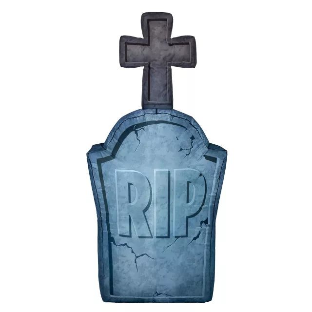 4 Ft Light-Up Tombstone Inflatable Decoration