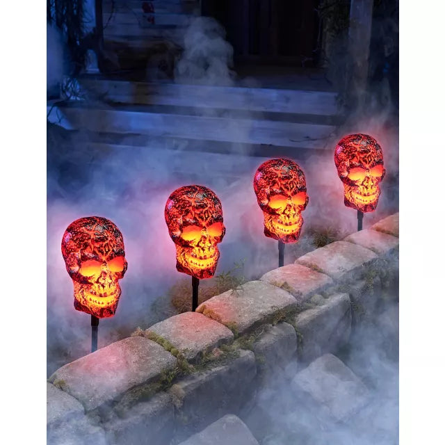 Burning Skull Pathway Markers