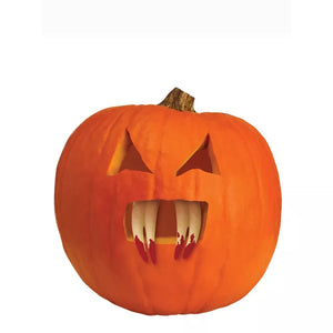 Bloody Pumpkin Fangs - 7 Pack