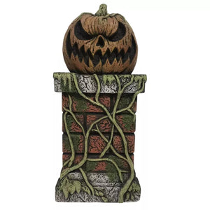 21 Inch Haunted Pumpkin Pillar