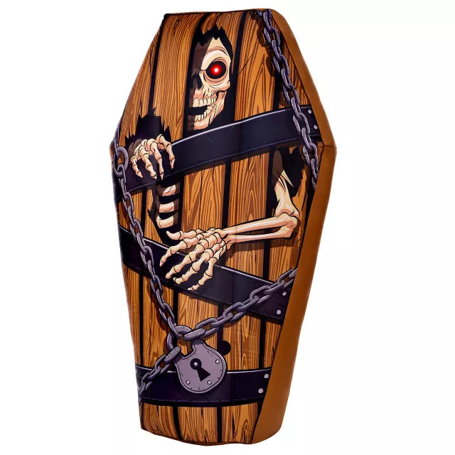 5.7 Ft Light-Up Coffin Inflatable Decoration