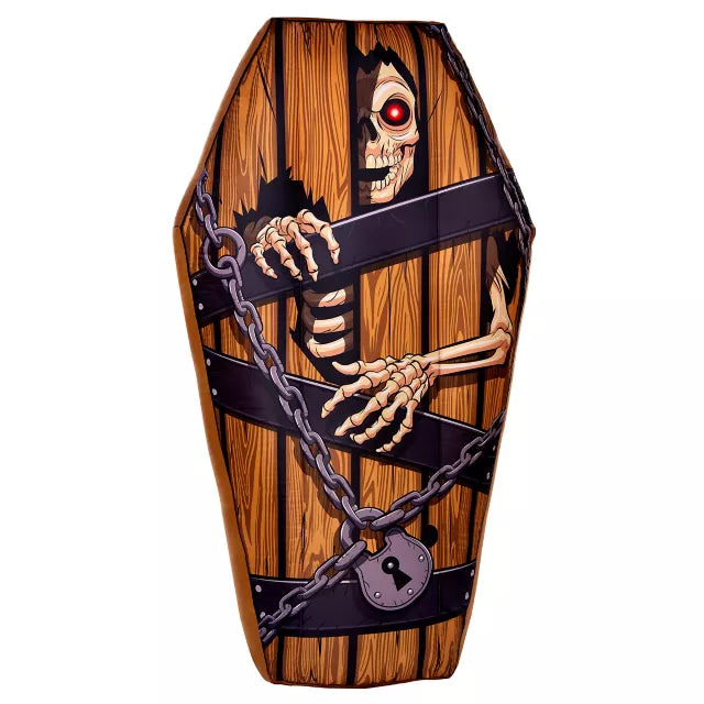 5.7 Ft Light-Up Coffin Inflatable Decoration