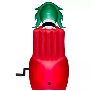 8 Ft Light-Up Fright in the Box Inflatable Decoration