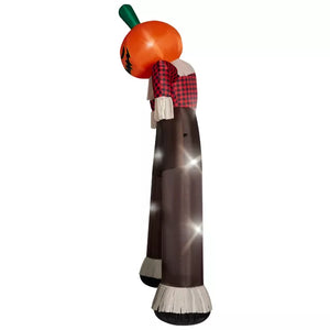12 Ft Light-Up Pumpkin Scarecrow Inflatable Archway