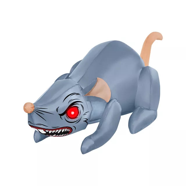 3 Ft Light-Up Rat Inflatable Decoration