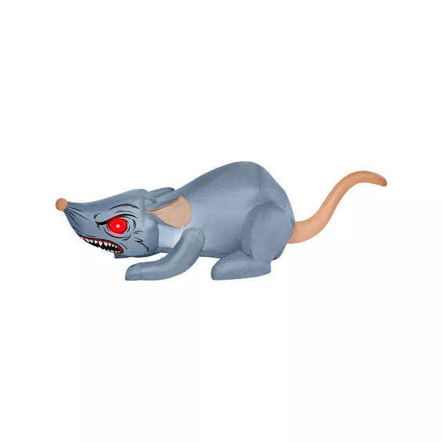 3 Ft Light-Up Rat Inflatable Decoration