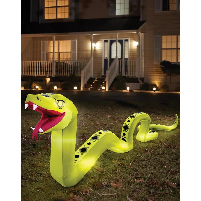 20 Ft. Light-Up Snake Inflatable Decoration