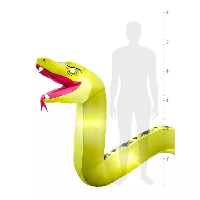 20 Ft. Light-Up Snake Inflatable Decoration