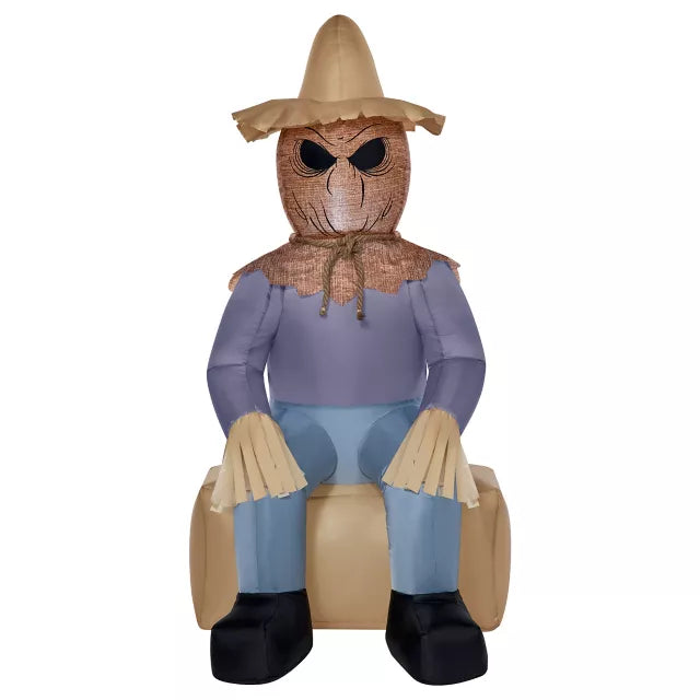 4 Ft Light-Up Scarecrow Inflatable Decoration