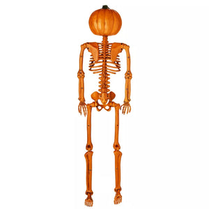 3 Ft Rotten Pumpkin Skeleton Hanging Prop