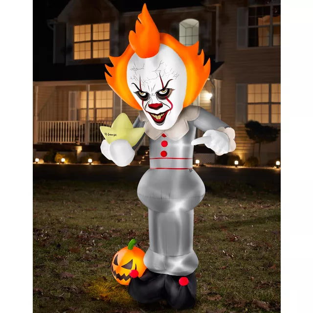 12 Ft Pennywise Light-Up Inflatable Decoration - It