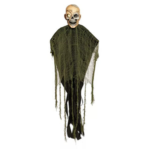 3 Ft Hanging Zombie Skull
