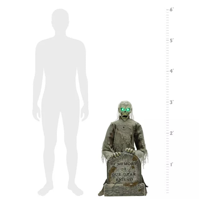 3 Ft Gravestone Ghoul Animatronic