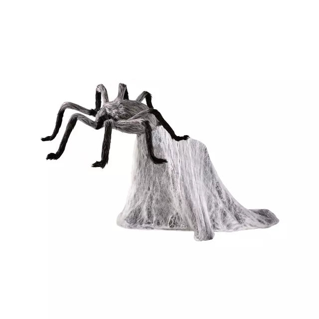 1 Ft 9 In LED Gray Jumping Spider Animatronic
