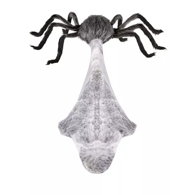 1 Ft 9 In LED Gray Jumping Spider Animatronic