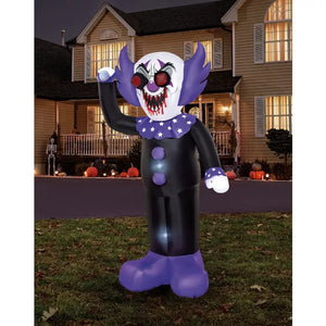 8 Ft. Spinning Eye Clown Light-Up Inflatable Decoration