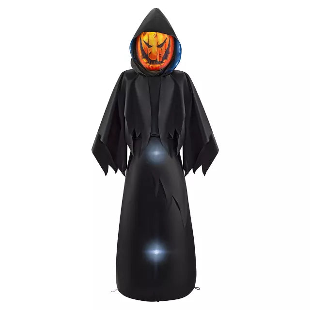 6 Ft. Masked Hooded Figure Light-Up Inflatable Decoration