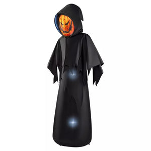 6 Ft. Masked Hooded Figure Light-Up Inflatable Decoration
