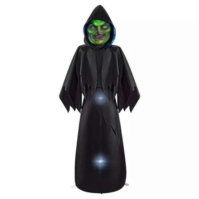 6 Ft. Masked Hooded Figure Light-Up Inflatable Decoration