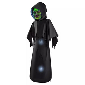 6 Ft. Masked Hooded Figure Light-Up Inflatable Decoration