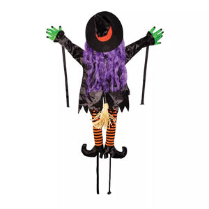 Wrong Way Witch Decoration