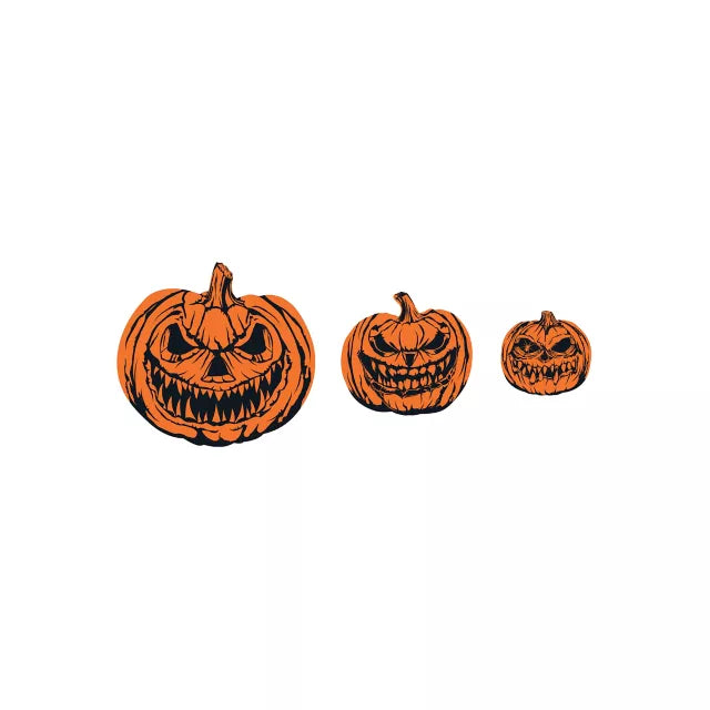 Scary Pumpkin Signs Lawn Decor Set - 3 Pack