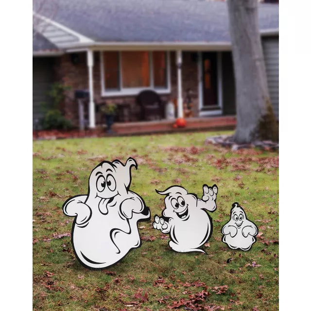 Silly Ghosts Signs Lawn Decor Set