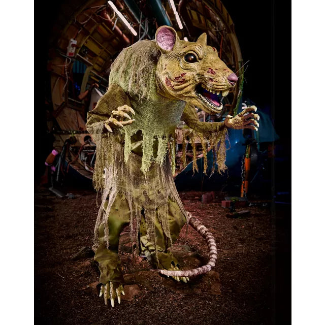 4 Ft 2 In Mutant Sewer Rat Animatronic