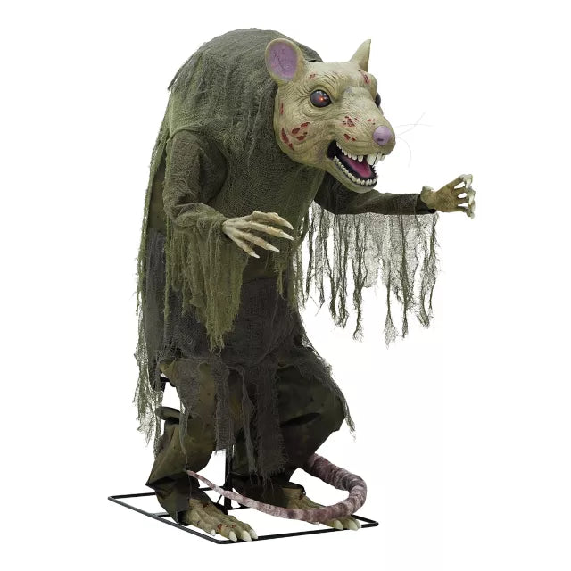 4 Ft 2 In Mutant Sewer Rat Animatronic