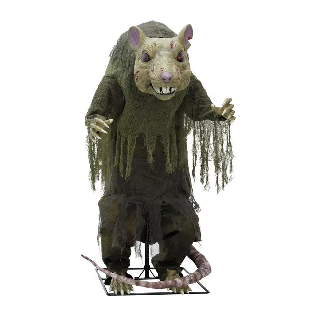 4 Ft 2 In Mutant Sewer Rat Animatronic