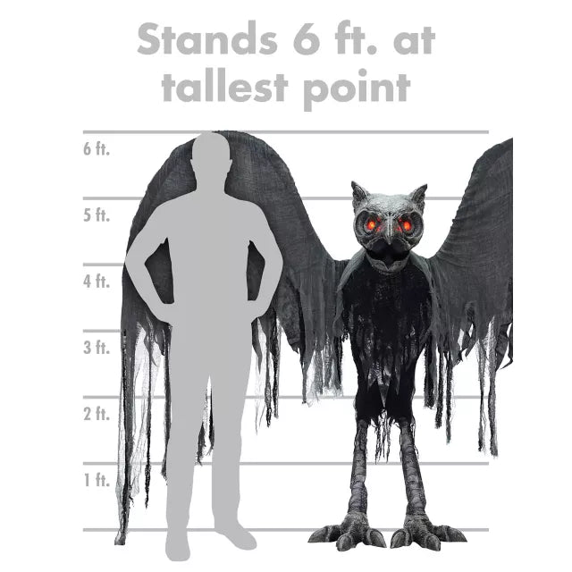 6 Ft Night Owl Animatronic