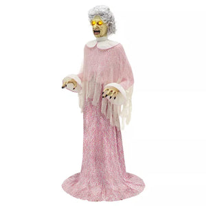 5 Ft 8 In Twisted Grandma Animatronic