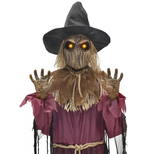 9 Ft 5 In Sinister Straw Man Animatronic