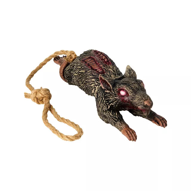 Hanging Zombie Rat Static Prop