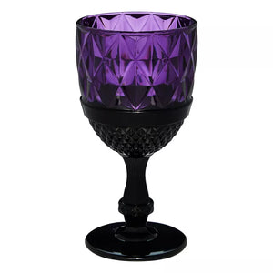 Purple Gothic Glass Goblet