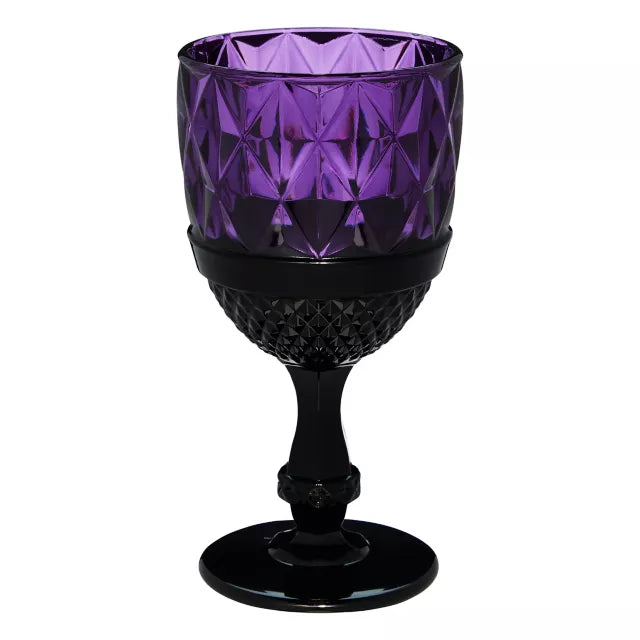 Purple Gothic Glass Goblet