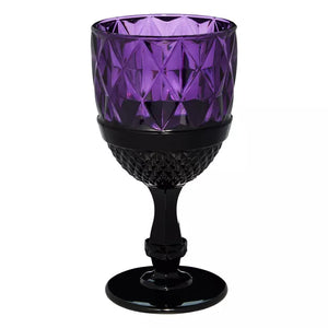 Purple Gothic Glass Goblet
