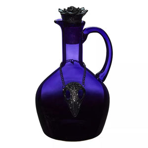 Purple Gothic Glass Rose Decanter