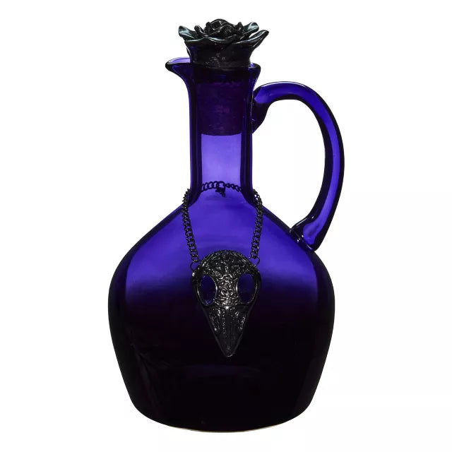Purple Gothic Glass Rose Decanter