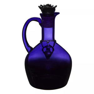 Purple Gothic Glass Rose Decanter
