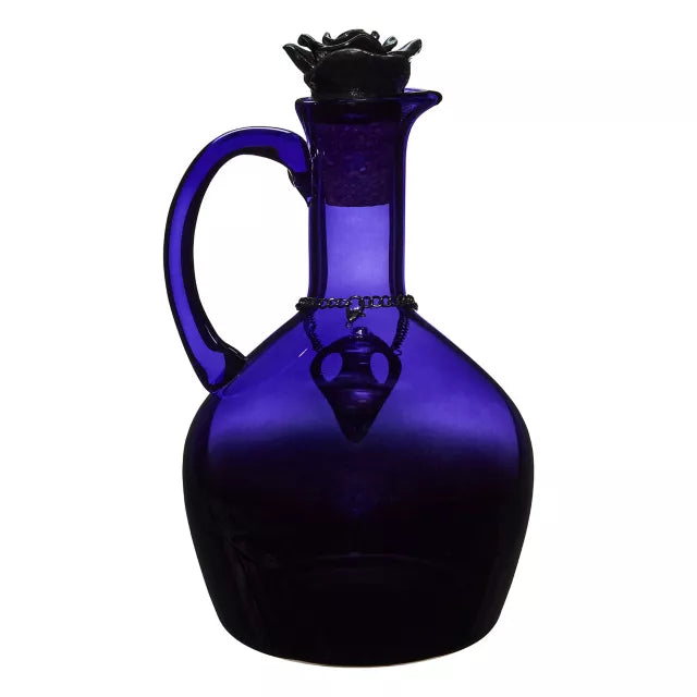Purple Gothic Glass Rose Decanter