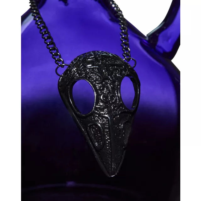 Purple Gothic Glass Rose Decanter