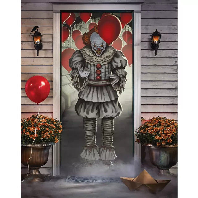 Pennywise Balloons Door Cover - IT