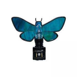 Stained Glass Death Moth Nightlight