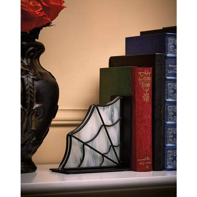 Enchanted Spider and Web Bookends