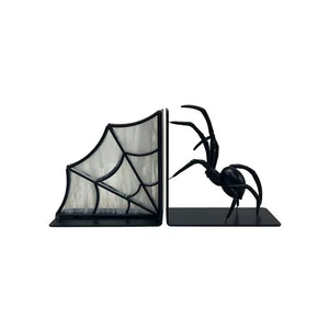 Enchanted Spider and Web Bookends