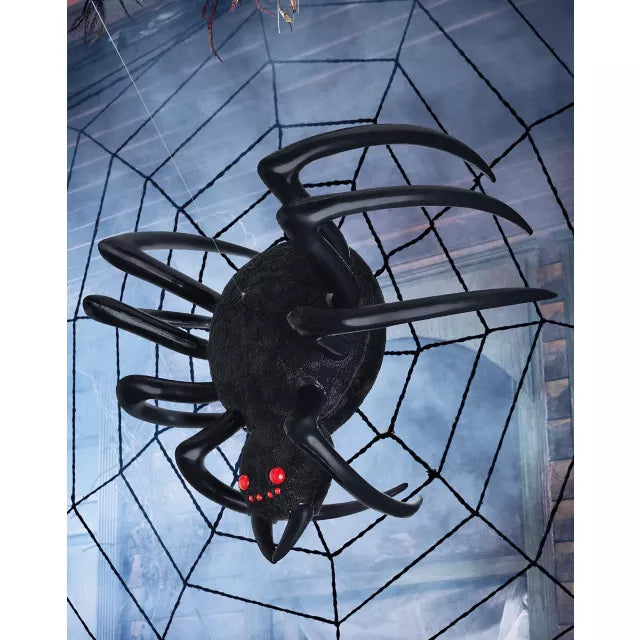 4 Ft Hanging Inflatable Furry Spider