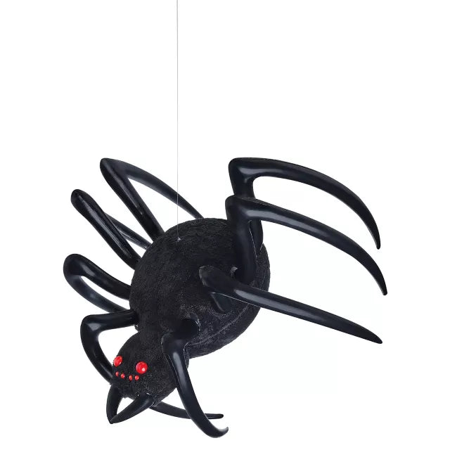 4 Ft Hanging Inflatable Furry Spider
