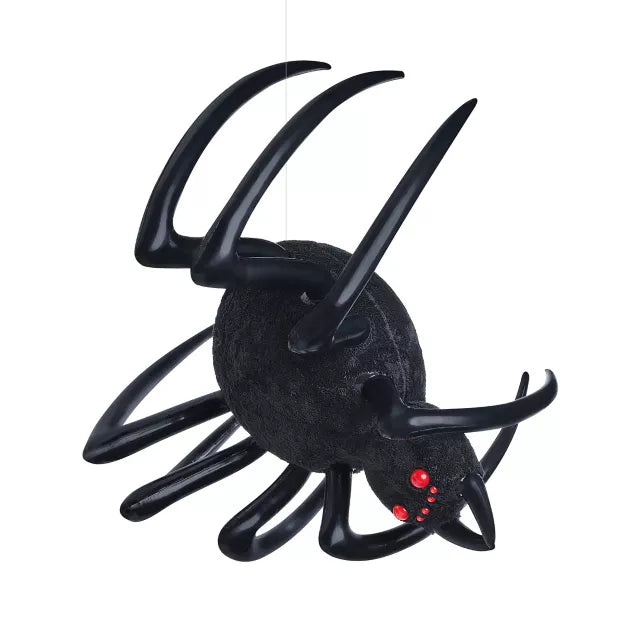 4 Ft Hanging Inflatable Furry Spider