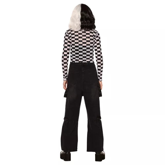 Adult Art the Clown Checkered Mesh Top - Terrifier